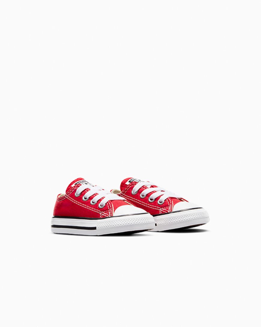 Tenis Converse Chuck Taylor All Star Classicos Cano Baixo Menina Vermelhas | PT Y0T1574